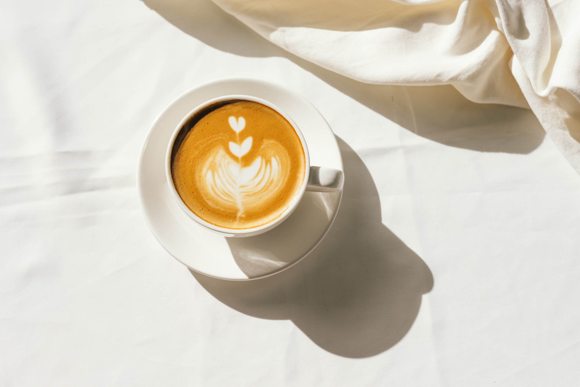 Art Coffee Top view
